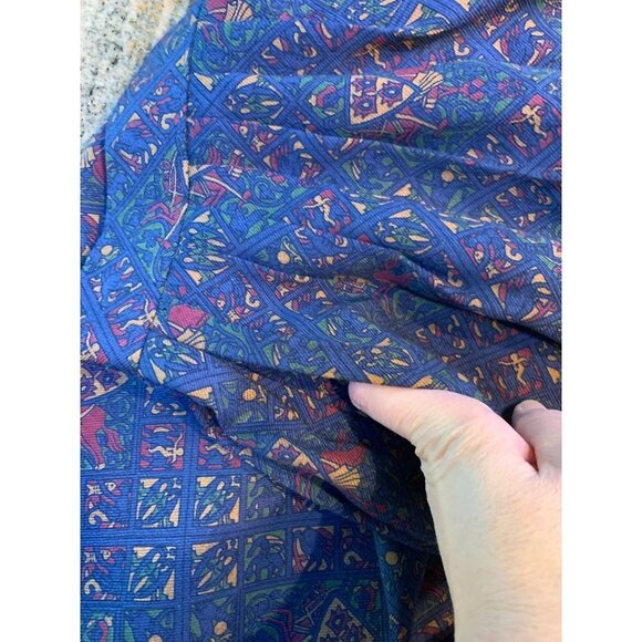 NWT Vintage 70s SANYO Japan Wool Pleated Maxi Skirt Full Equestrian 12/Medium - Picture 12 of 12